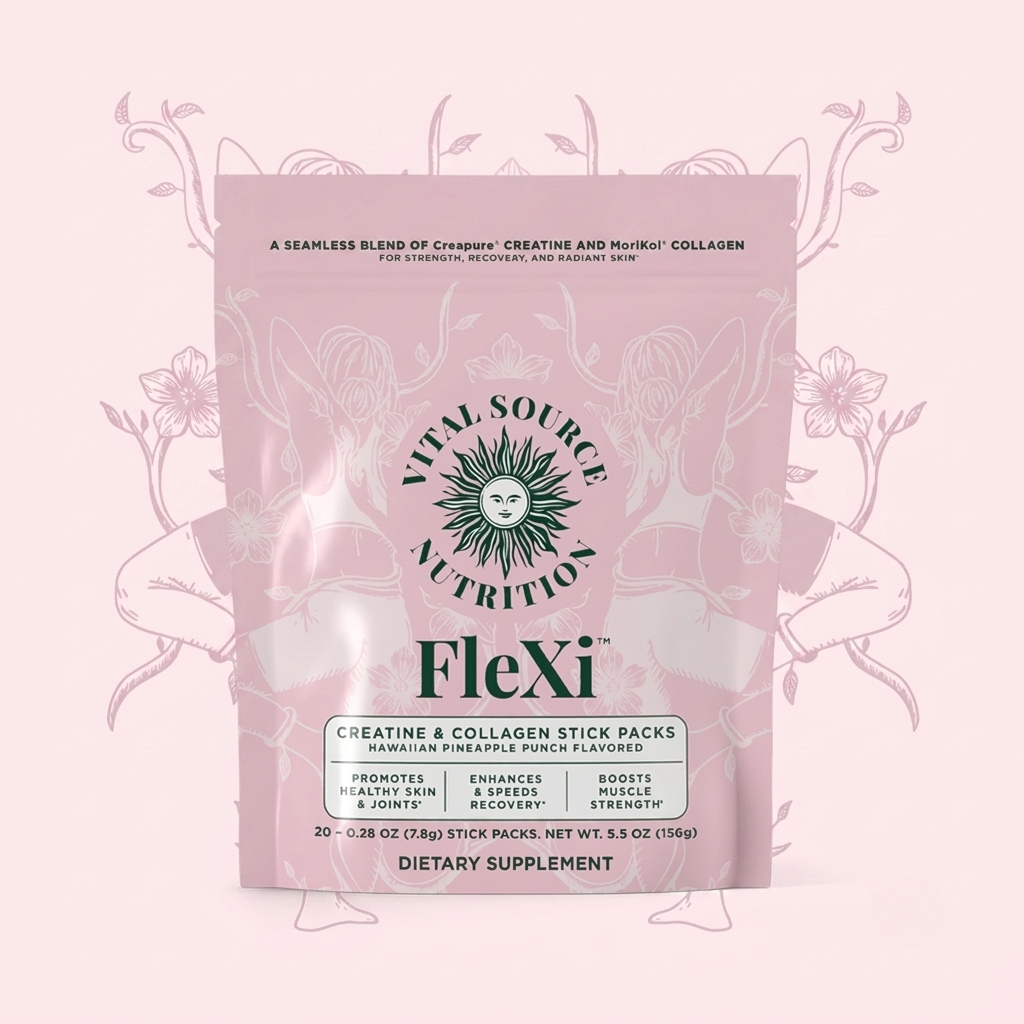 Sobres individuales de creatina y colágeno FleXi™