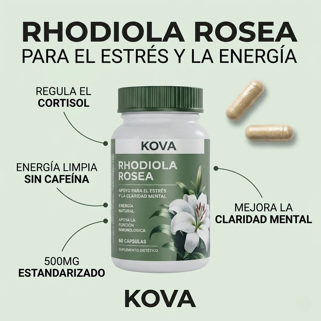 Rhodiola Rosea – Cortisol Alto. Energía Baja. Esto lo Cambia.