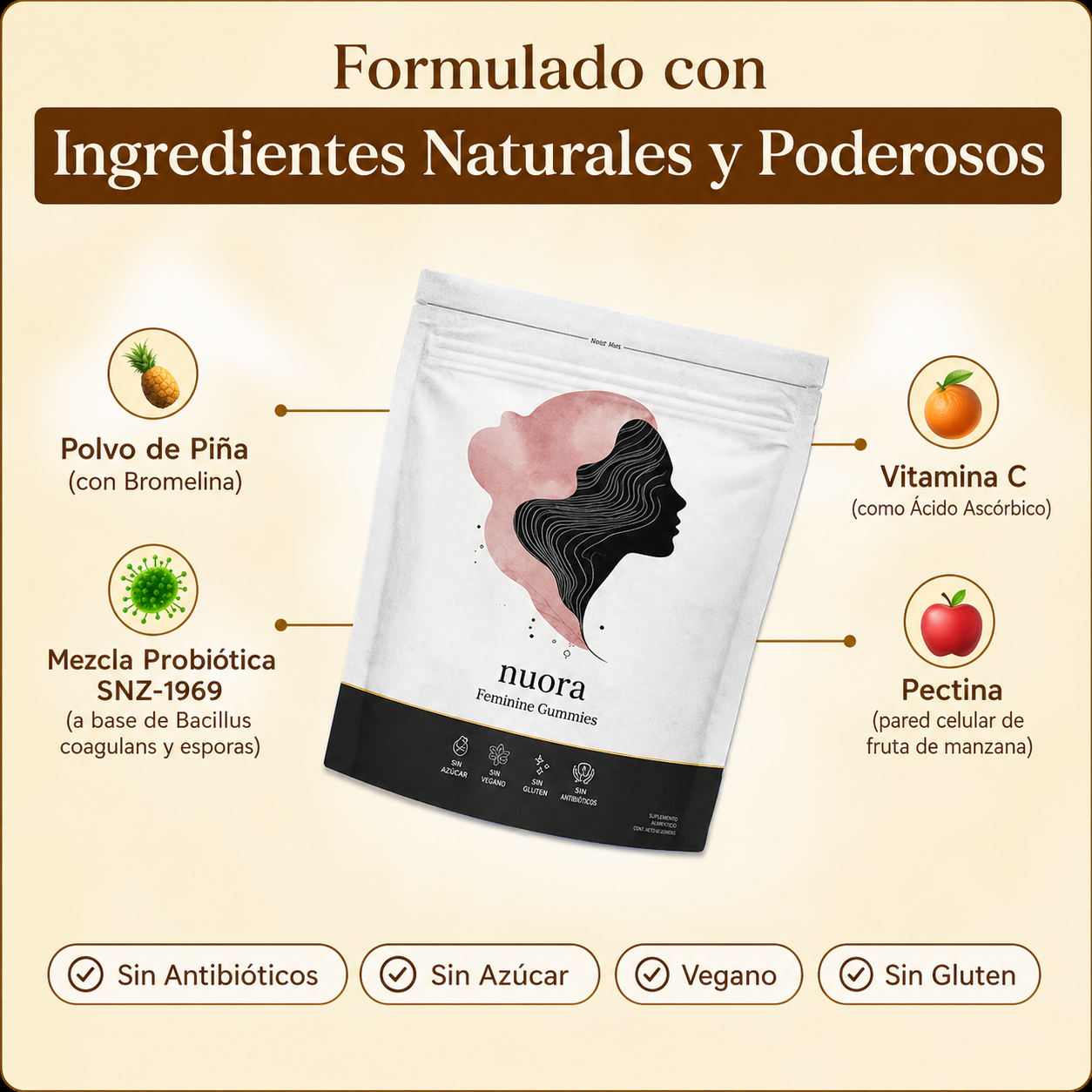 Nuora - Gomitas para el Equilibrio Femenino