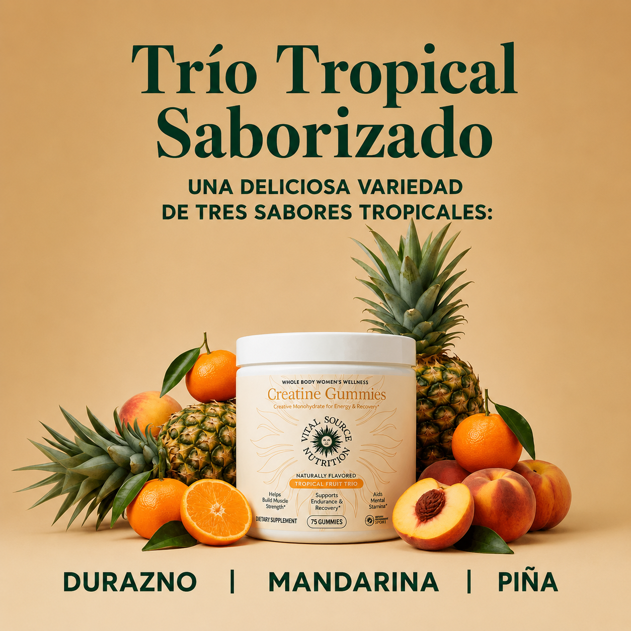 Gomitas de Creatina Trío Tropical
