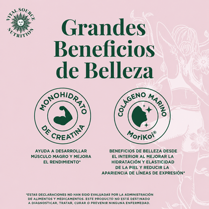 Sobres individuales de creatina y colágeno FleXi™