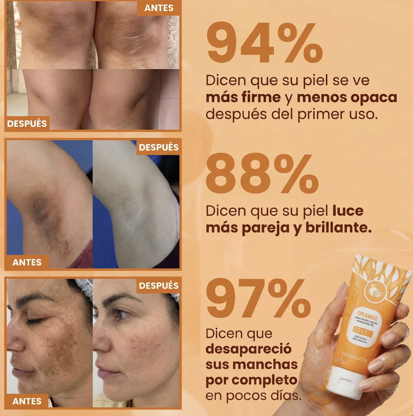 Gel Exfoliante Orange, Limpia tu Piel en Menos de 1 Semana