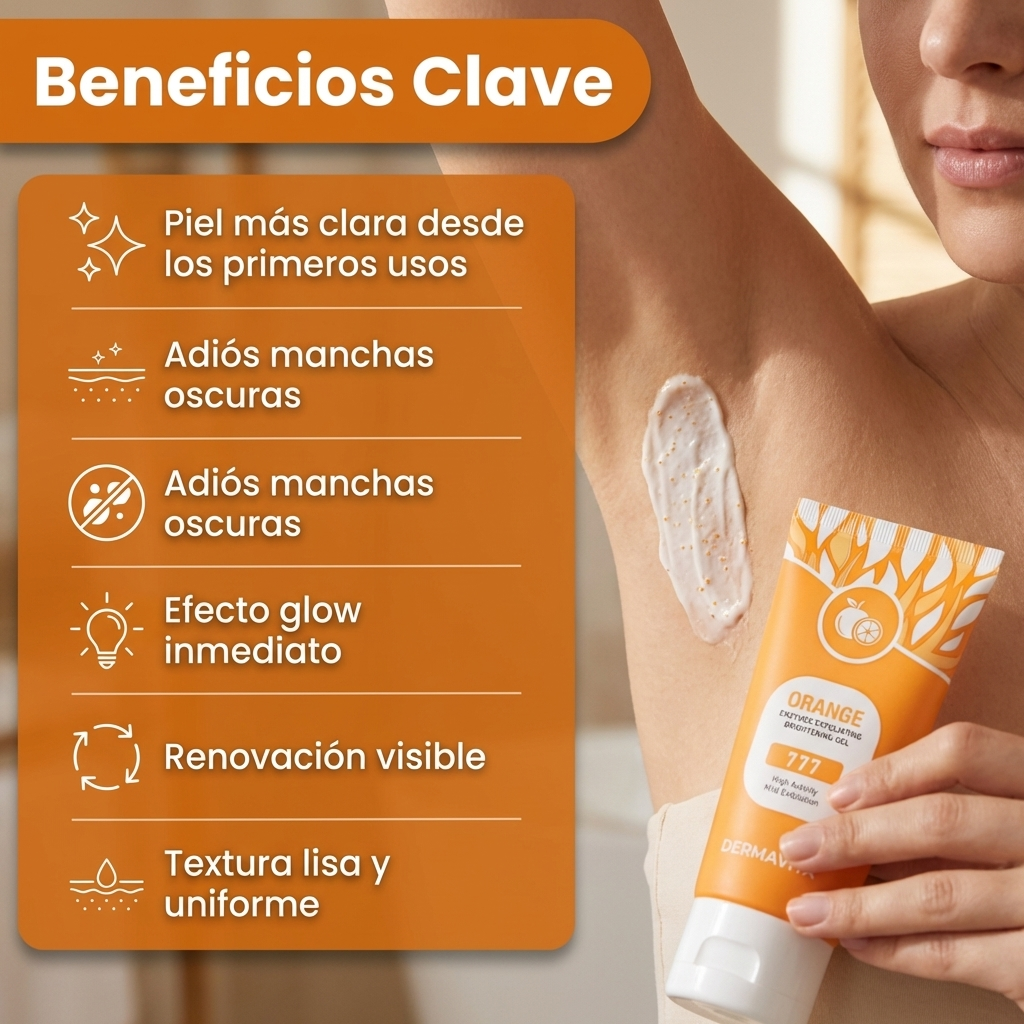Gel Exfoliante Orange, Limpia tu Piel en 2 minutos (2x1)