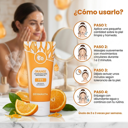 Gel Exfoliante Orange, Limpia tu Piel en Menos de 1 Semana