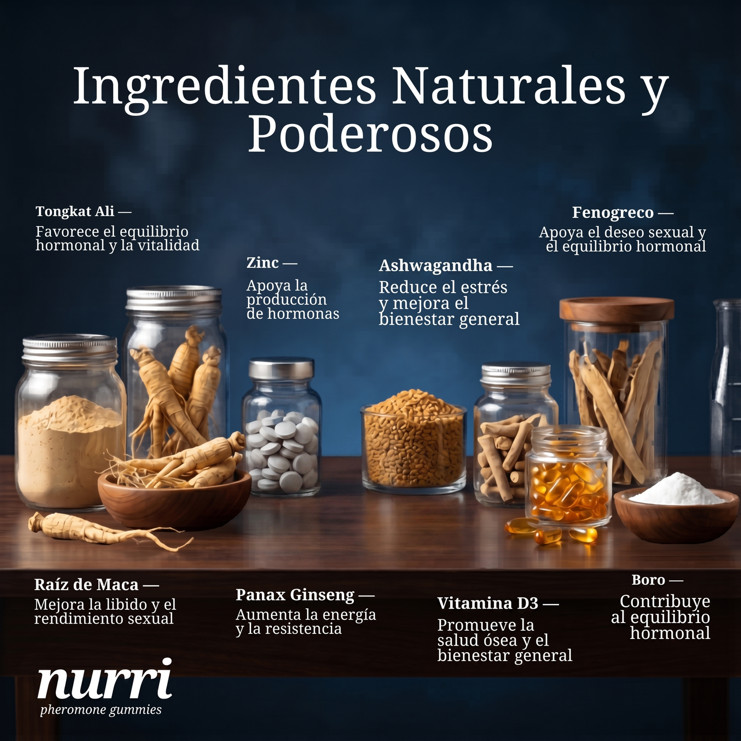 Gomitas de Feromonas para Hombres - Nurri